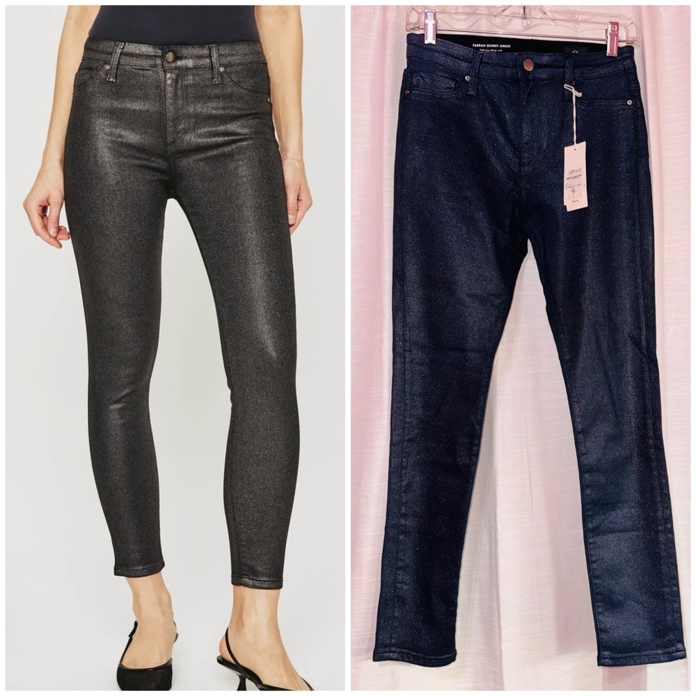 AG Farrah Skinny Ankle LUMINOUS Blue EXPRESS